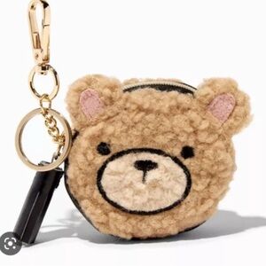 Claire’s Teddy Bear Keychain with Clip